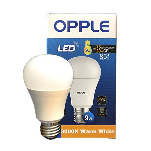 LED Bulb Ecomax 9W E27 3000K "OPPLE"